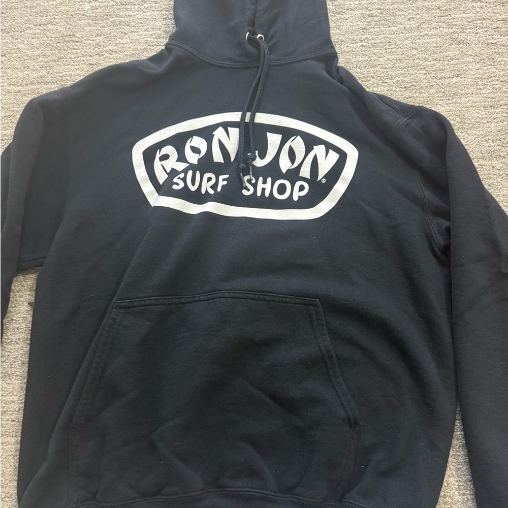 Ron Jon Black and White Surf Shop Hoodie